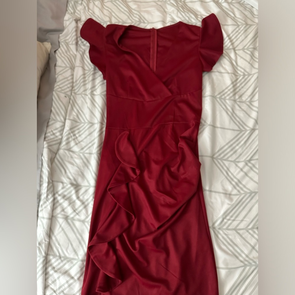 Red semi formal dress
